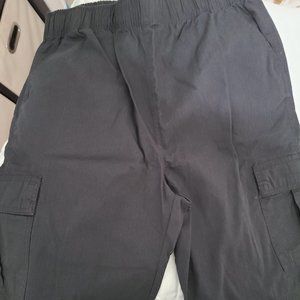 Black cargo shorts